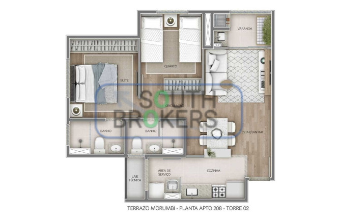 Imagem Apartamento com 2 Quartos à Venda, em Paraíso Do Morumbi - São Paulo Imagem Apartamento com 2 Quartos à Venda, em Paraíso Do Morumbi - São Paulo