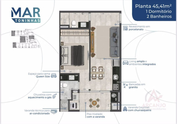 Imagem Apartamento com 1 Quarto à Venda, 50 m² em Toninhas - Ubatuba Imagem Apartamento com 1 Quarto à Venda, 50 m² em Toninhas - Ubatuba