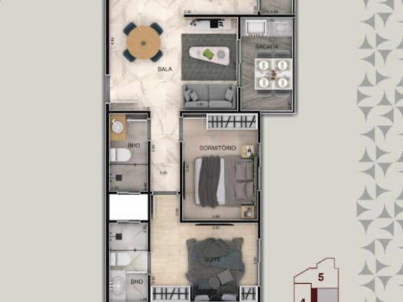 Imagem Apartamento com 2 Quartos à Venda, 79 m² em Vila Mirim - Praia Grande