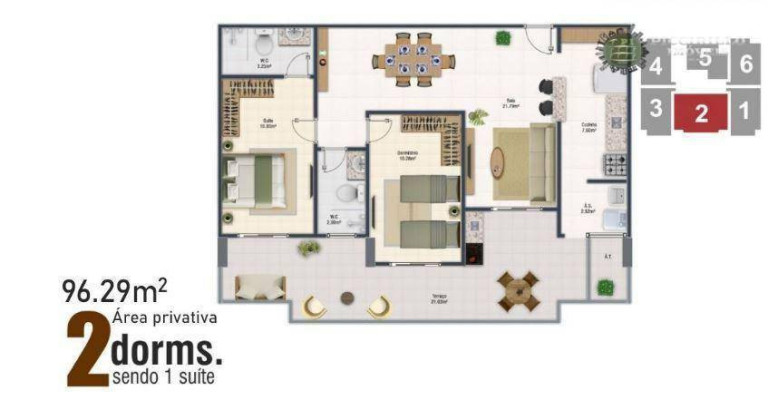 Imagem Apartamento com 2 Quartos à Venda, 96 m² em Vila Assunção - Praia Grande Imagem Apartamento com 2 Quartos à Venda, 96 m² em Vila Assunção - Praia Grande