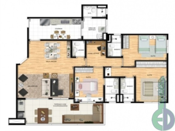 Imóvel com 4 Quartos à Venda, 127 m² em Santa Paula - Sao Caetano Do Sul