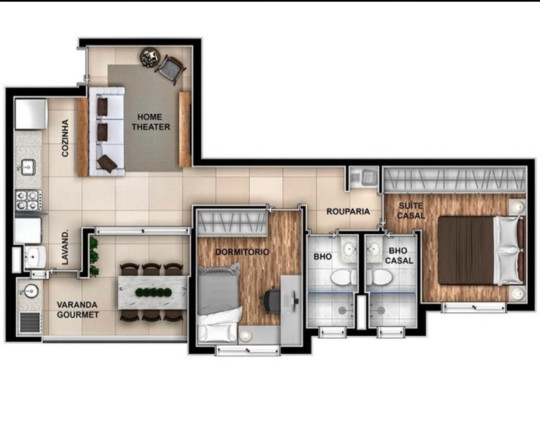 Imagem Imóvel com 2 Quartos à Venda, 65 m² em Jardim Botânico - Ribeirão Preto