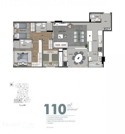 Imagem Apartamento com 2 Quartos à Venda, 83 m² em Cabral - Curitiba
