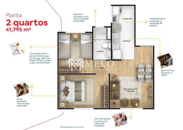 Imagem Apartamento com 2 Quartos à Venda, 42 m² em Guabiraba - Recife