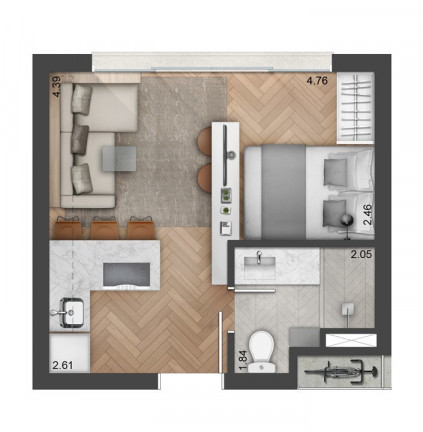 Imagem Apartamento com 1 Quarto à Venda, 25 m² em Cidade Baixa - Porto Alegre