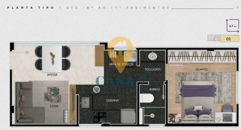 Imagem Apartamento com 2 Quartos à Venda, 63 m² em Funcionários - Belo Horizonte