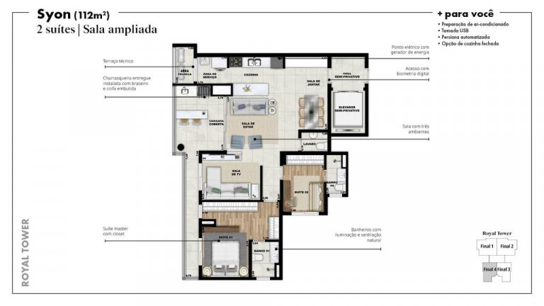 Imagem Apartamento com 4 Quartos à Venda, 187 m² em Vila São Francisco - Osasco