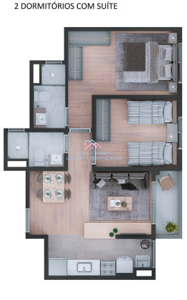 Imagem Apartamento com 2 Quartos à Venda, 49 m² em Medeiros - Jundiaí