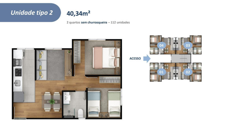 Imagem Apartamento com 2 Quartos à Venda, 42 m² em área Rural De Londrina - Londrina Imagem Apartamento com 2 Quartos à Venda, 42 m² em área Rural De Londrina - Londrina