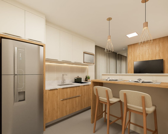 Imagem Apartamento com 1 Quarto à Venda, 20 m² em Mercês - Curitiba