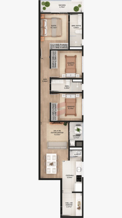 Imagem Apartamento com 3 Quartos à Venda, 153 m² em Centro - Pinhais