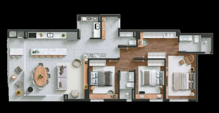 Imagem Apartamento com 2 Quartos à Venda, 130 m² em Portão - Curitiba Imagem Apartamento com 2 Quartos à Venda, 130 m² em Portão - Curitiba