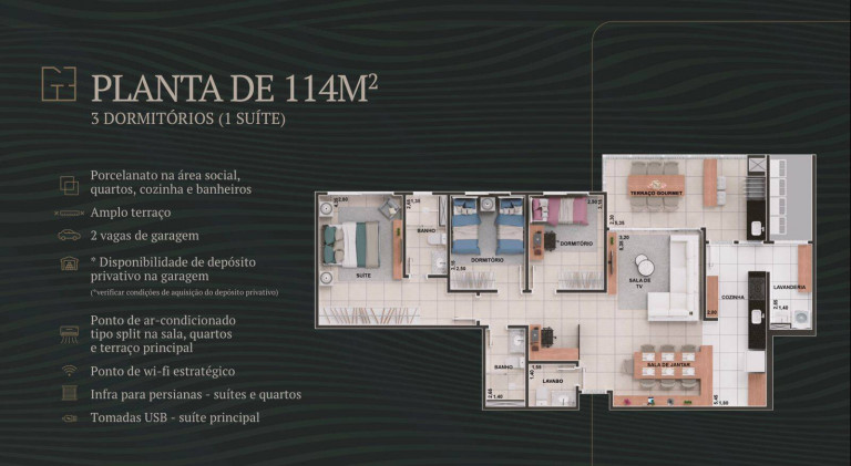 Imagem Apartamento com 3 Quartos à Venda, 114 m² em Ribeirão Do Lipa - Cuiabá Imagem Apartamento com 3 Quartos à Venda, 114 m² em Ribeirão Do Lipa - Cuiabá