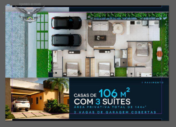 Imagem Casa de Condomínio com 3 Quartos à Venda, 144 m² em águas Lindas - Ananindeua Imagem Casa de Condomínio com 3 Quartos à Venda, 144 m² em águas Lindas - Ananindeua