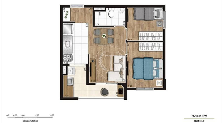 Imagem Apartamento com 2 Quartos à Venda, 42 m² em Mandaqui - São Paulo