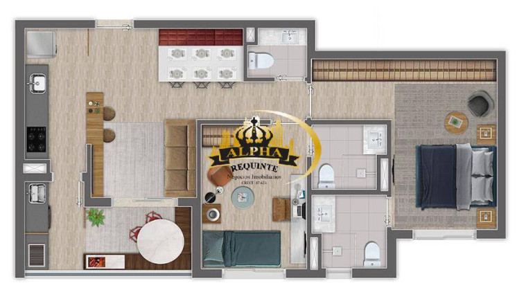 Imagem Apartamento com 2 Quartos para Alugar, 64 m² em Tamboré - Barueri