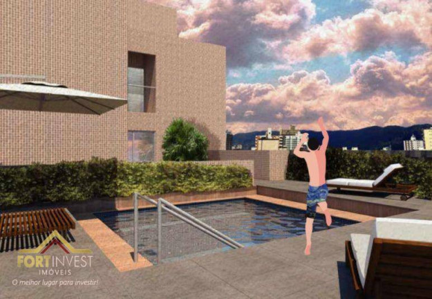 Imagem Imóvel com 1 Quarto à Venda, 38 m² em Boqueirão - Praia Grande