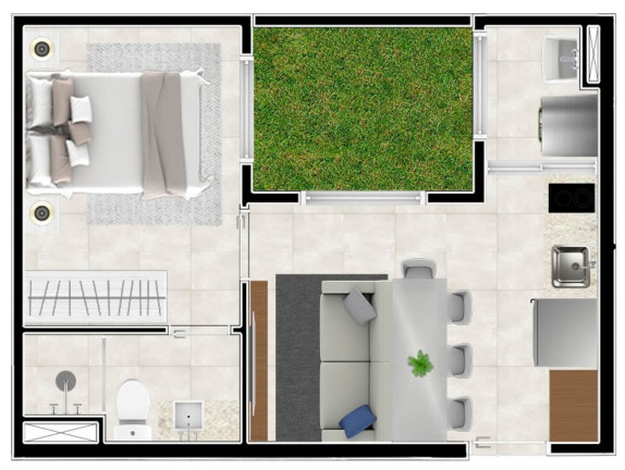 Imagem Apartamento com 1 Quarto à Venda, 26 m² em Vila Sônia - São Paulo