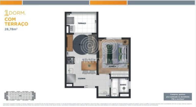 Imagem Apartamento com 1 Quarto à Venda, 29 m² em Tatuapé - São Paulo