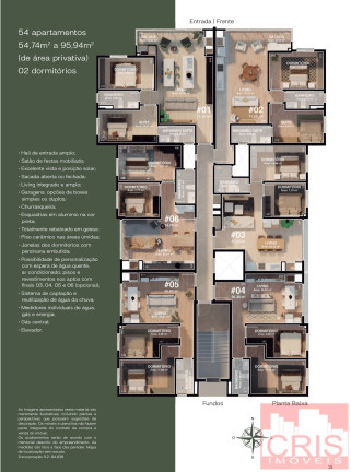 Imagem Apartamento com 2 Quartos à Venda, 54 m² em Humaitá - Bento Gonçalves Imagem Apartamento com 2 Quartos à Venda, 54 m² em Humaitá - Bento Gonçalves