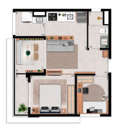 Imagem Apartamento com 2 Quartos à Venda, 58 m² em Santa Cecília - São Paulo Imagem Apartamento com 2 Quartos à Venda, 58 m² em Santa Cecília - São Paulo