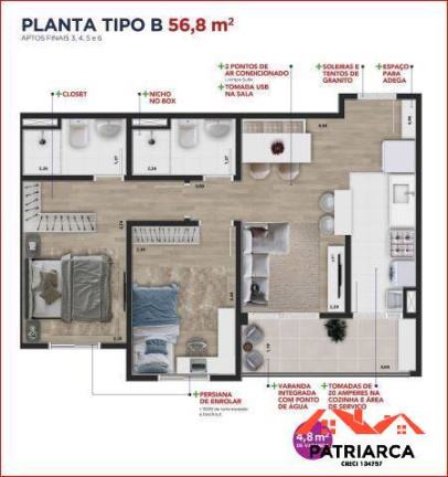 Imagem Apartamento com 2 Quartos à Venda, 56 m² em Parque Ortolândia - Hortolândia Imagem Apartamento com 2 Quartos à Venda, 56 m² em Parque Ortolândia - Hortolândia