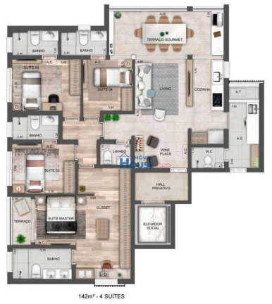 Imagem Apartamento com 4 Quartos à Venda, 142 m² em Perdizes - São Paulo