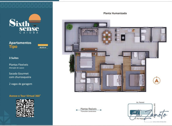 Imagem Apartamento com 3 Quartos à Venda, 84 m² em Caiobá - Matinhos Imagem Apartamento com 3 Quartos à Venda, 84 m² em Caiobá - Matinhos