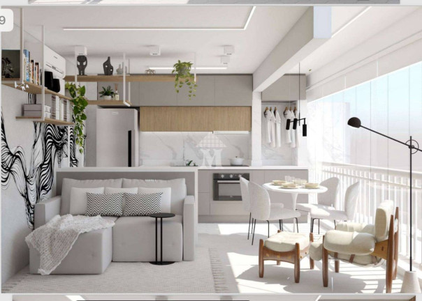 Apartamento com 1 Quarto para Alugar, 36 m² em Pinheiros - São Paulo