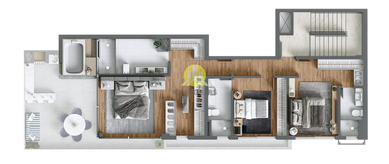 Imagem Cobertura com 3 Quartos à Venda, 214 m² em Bigorrilho - Curitiba