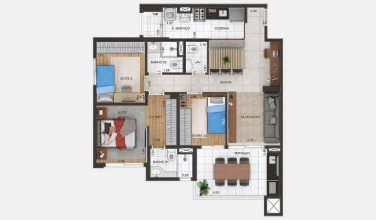 Imagem Apartamento com 3 Quartos à Venda, 88 m² em Macedo - Guarulhos Imagem Apartamento com 3 Quartos à Venda, 88 m² em Macedo - Guarulhos