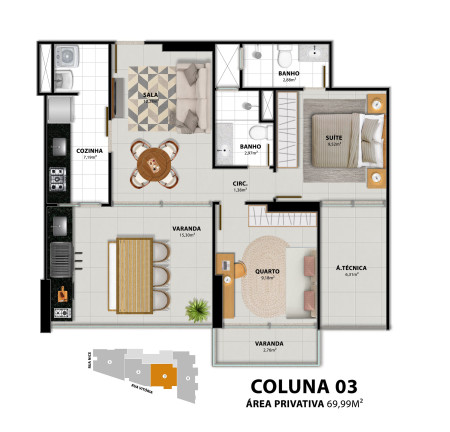 Imagem Apartamento com 2 Quartos à Venda, 70 m² em Praia Do Morro - Guarapari Imagem Apartamento com 2 Quartos à Venda, 70 m² em Praia Do Morro - Guarapari