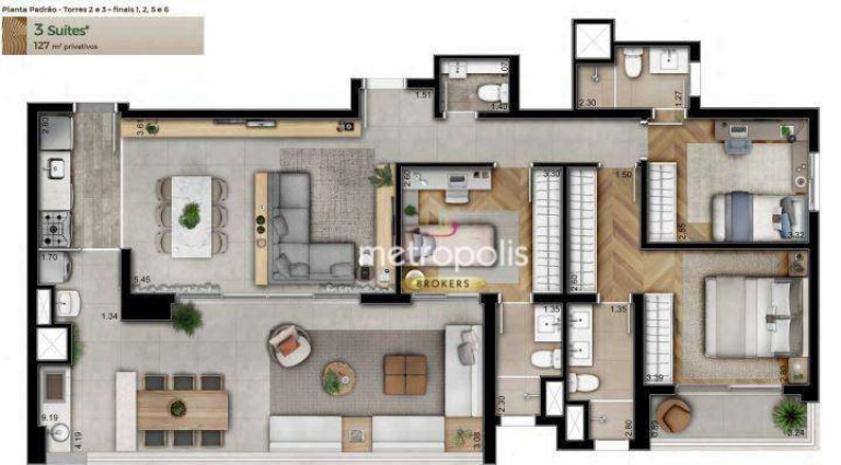 Imagem Apartamento com 4 Quartos à Venda, 157 m² em Vila Anastácio - São Paulo Imagem Apartamento com 4 Quartos à Venda, 157 m² em Vila Anastácio - São Paulo