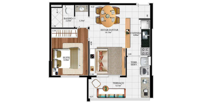 Imagem Apartamento com 1 Quarto à Venda, 44 m² em Vila Andrade - São Paulo Imagem Apartamento com 1 Quarto à Venda, 44 m² em Vila Andrade - São Paulo