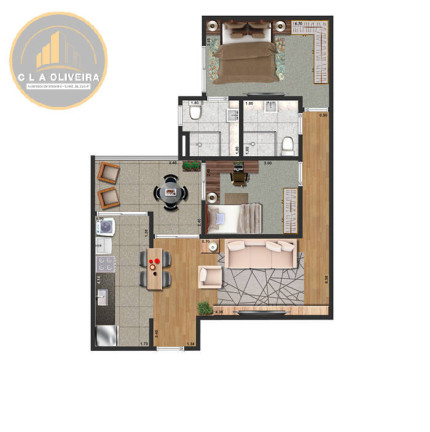 Imagem Apartamento com 2 Quartos à Venda, em Condomínio Residencial Colinas Do Paratehy - São José Dos Campos Imagem Apartamento com 2 Quartos à Venda, em Condomínio Residencial Colinas Do Paratehy - São José Dos Campos