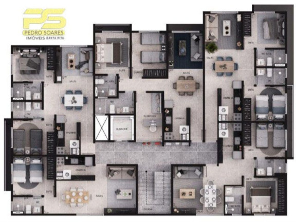Imagem Apartamento com 2 Quartos à Venda, 48 m² em Jaguaribe - João Pessoa