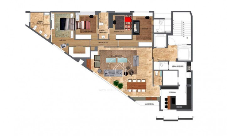 Imagem Apartamento com 4 Quartos à Venda, 186 m² em Serra - Belo Horizonte