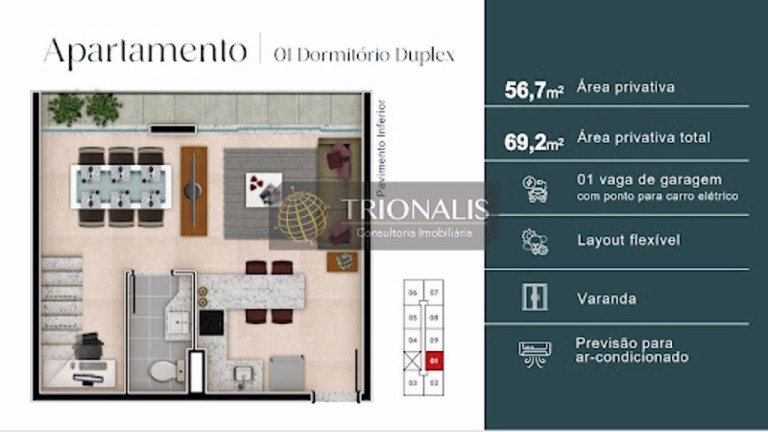 Imagem Apartamento com 1 Quarto à Venda, 46 m² em Alvinópolis - Atibaia Imagem Apartamento com 1 Quarto à Venda, 46 m² em Alvinópolis - Atibaia