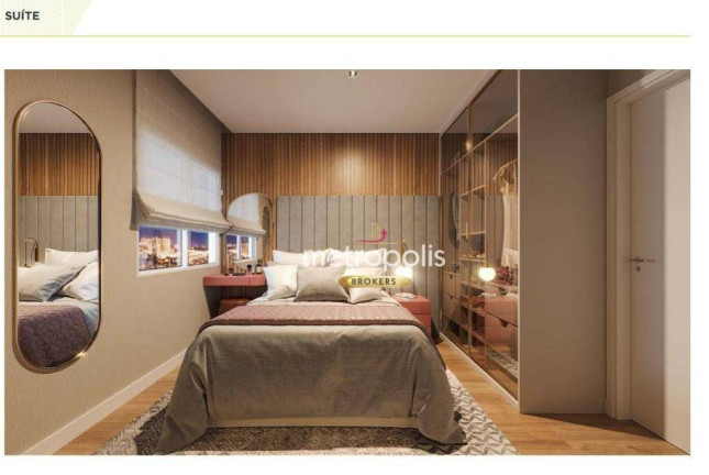 Apartamento com 2 Quartos à Venda, 57 m² em Vila Alzira - Santo André