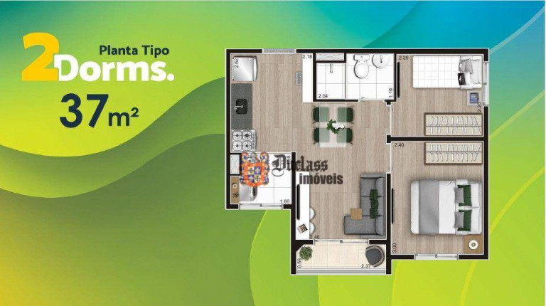 Imagem Apartamento com 2 Quartos à Venda, 37 m² em Parque Ipê - São Paulo Imagem Apartamento com 2 Quartos à Venda, 37 m² em Parque Ipê - São Paulo