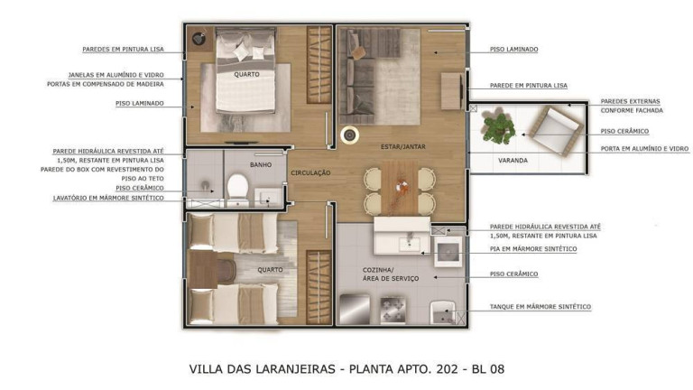 Imagem Apartamento com 2 Quartos à Venda, 42 m²