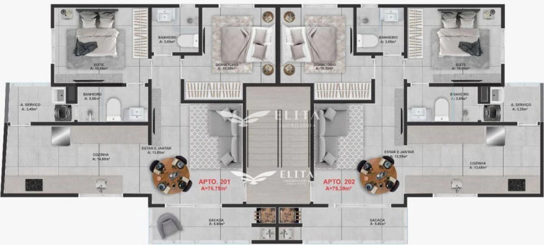 Imagem Apartamento com 2 Quartos à Venda, 76 m² em Tabuleiro - Barra Velha Imagem Apartamento com 2 Quartos à Venda, 76 m² em Tabuleiro - Barra Velha
