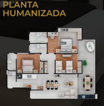 Imagem Apartamento com 3 Quartos à Venda, 110 m² em Santa Helena - Juiz De Fora