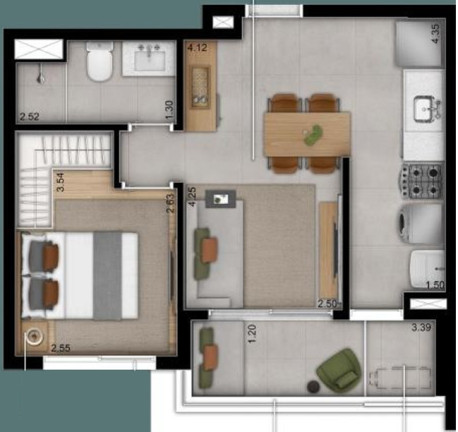 Imagem Apartamento com 2 Quartos à Venda, 59 m² em Moema - São Paulo
