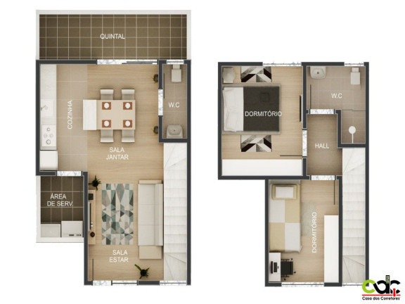 Imagem Casa com 2 Quartos à Venda, 71 m² em Jardim Bandeirantes - Poços De Caldas