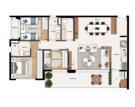 Imagem Apartamento com 2 Quartos à Venda, 74 m² em Parque Imperial - São Paulo Imagem Apartamento com 2 Quartos à Venda, 74 m² em Parque Imperial - São Paulo
