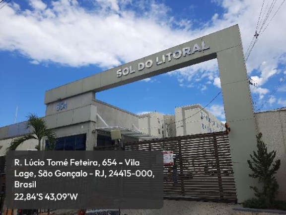 Apartamento com 2 Quartos à Venda, 40 m² em Vila Lage - Sao Goncalo