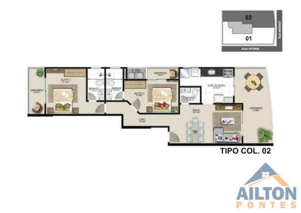 Imagem Apartamento com 3 Quartos à Venda, 88 m² em Praia Do Morro - Guarapari Imagem Apartamento com 3 Quartos à Venda, 88 m² em Praia Do Morro - Guarapari
