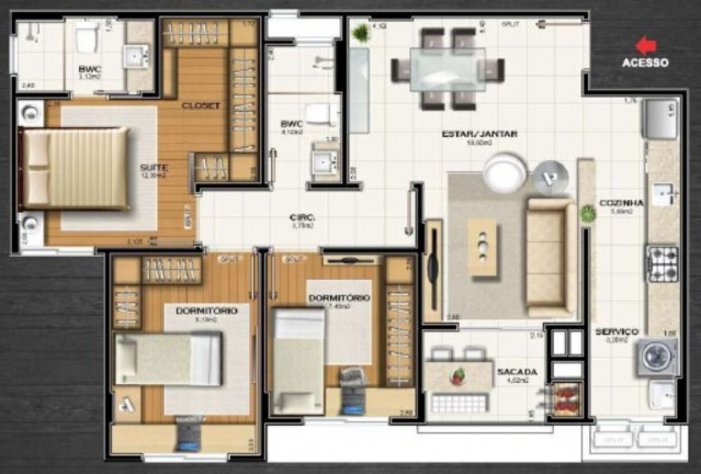 Imagem Imóvel com 3 Quartos à Venda, 135 m² em Centro - Florianópolis
