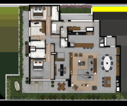 Imagem Apartamento com 4 Quartos à Venda, 201 m² em Brooklin Novo - São Paulo Imagem Apartamento com 4 Quartos à Venda, 201 m² em Brooklin Novo - São Paulo
